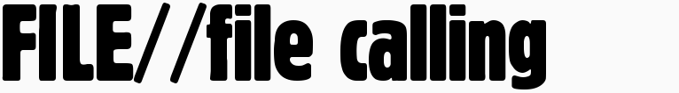 File magazine >> File Calling